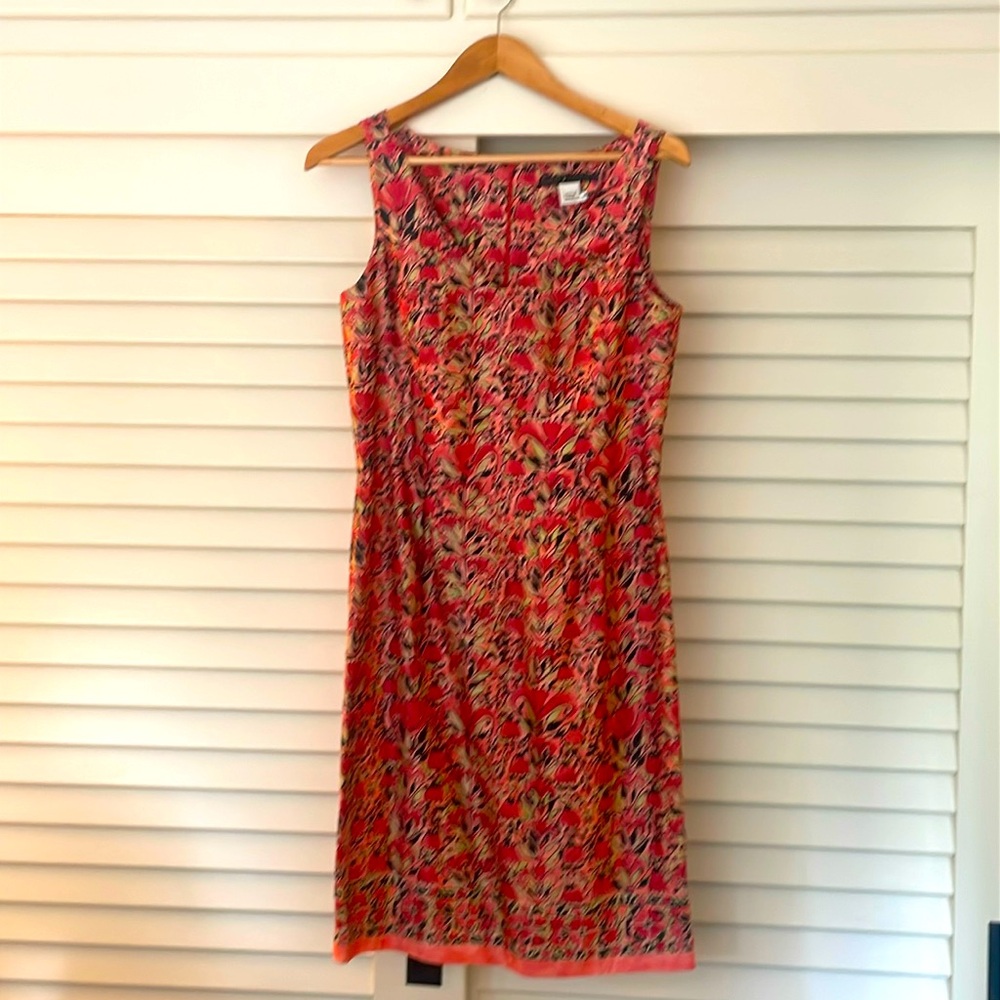 Peruvian Connection Kazak Floral Sheath Dress - 8
